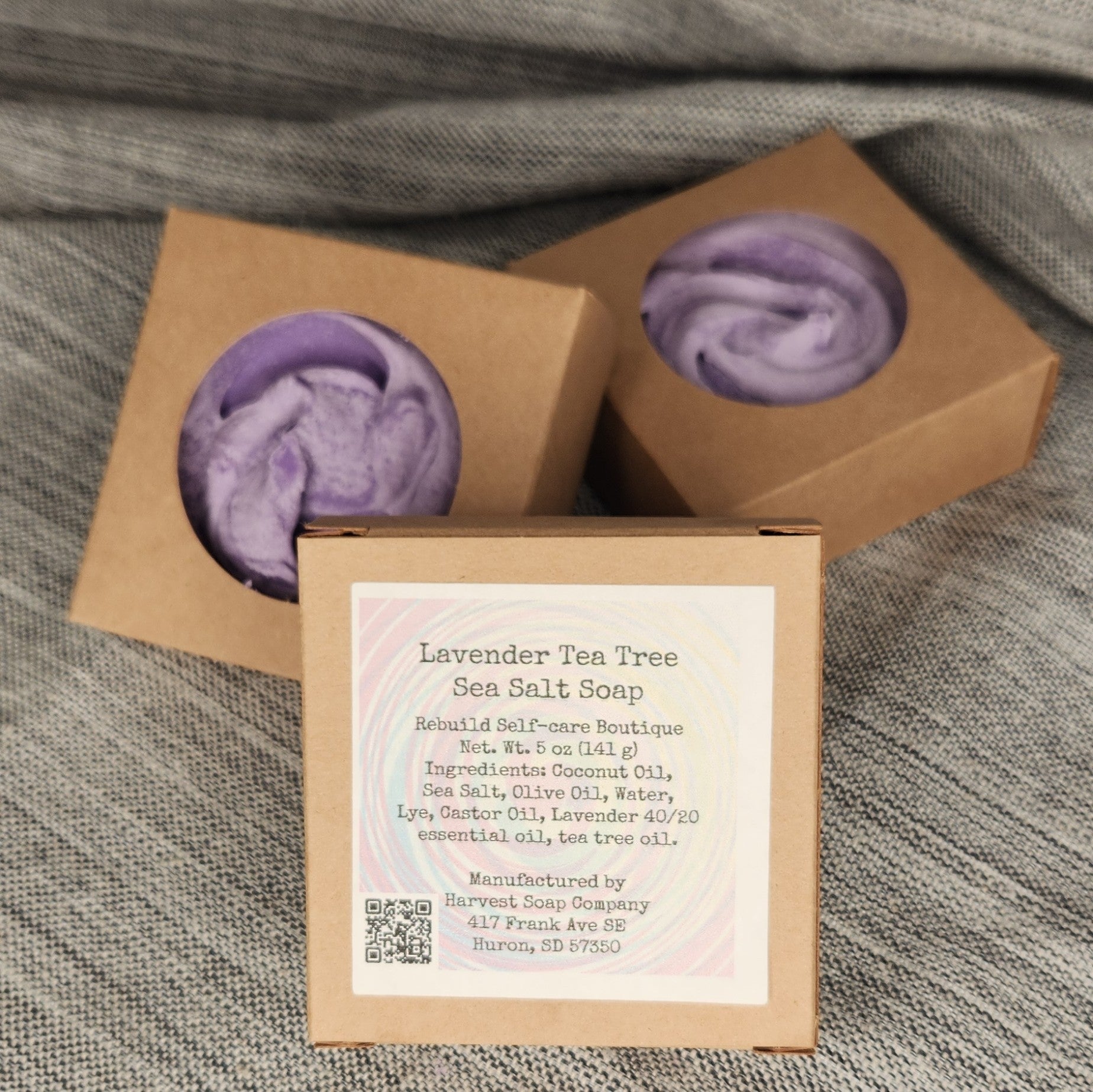 coconut oil lavender tea tree oil Lavender Tea Tree Salt Soap – Rebuild Self-care Boutique