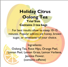 Load image into Gallery viewer, Holiday Citrus Oolong Tea