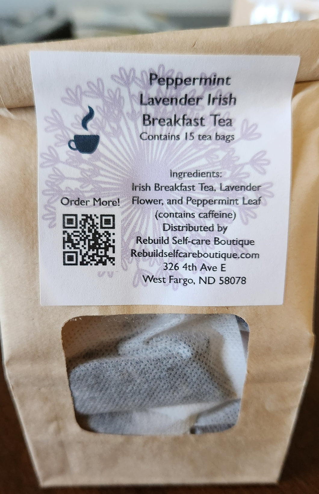 Peppermint Lavender Irish Breakfast Tea